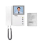 4-wire Handset Videophone with 4" Color Monitor, Metallic Door Camera and Door Opener Relay Kit