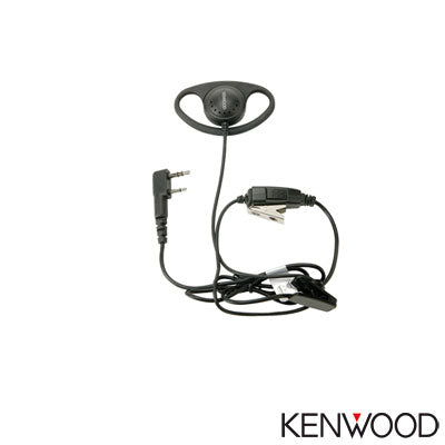 D-ring earpiece with microphone for TK-2000/3000/2402/3402/2312/3312 NX-1200/1300/3220/3320/240/340
