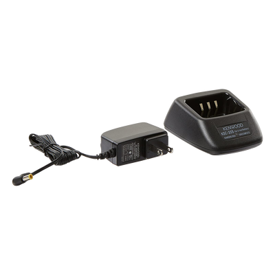 Desktop charger for KNB-45, KNB-63, KNB-65, KNB-69 batteries.
