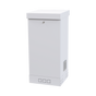 Rack Enclosure, Capacity for 20 Rack Units, 21.77 in wide, 48.90 in deep, Double doors with adjustable front and intermediate posts, White color