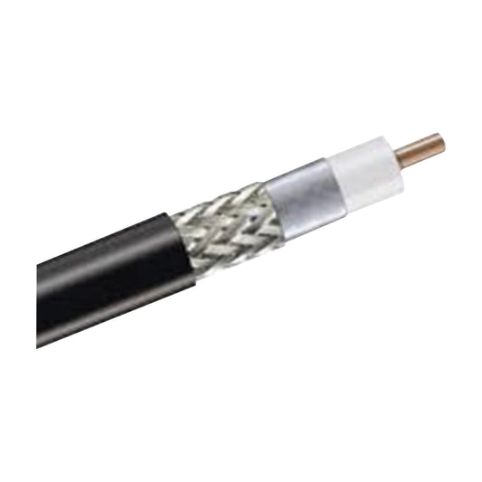 LINKEDPRO Coaxial Cable 1000 ft Reel RG-8 50 Ohms with Copper Clad Aluminum Conductor and Tinned Copper Coated Aluminum Mesh