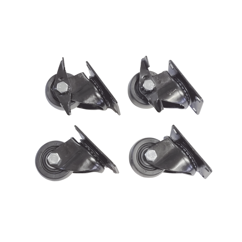 Ruedas de uso rudo para racks/gabinetes de servidor - Juego de 4 ruedas para gabinetes Linkedpro (2 con freno).