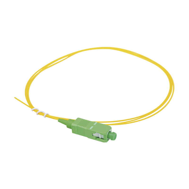 Single-mode Fiber Optic pigtail SC/APC, 1 meter simplex