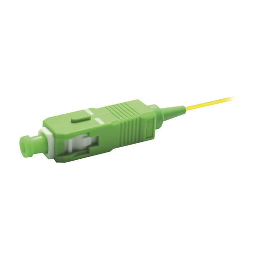 SC/APC Fiber Optic Pigtail, Simplex, Singlemode, 2 meters (6.5 ft)