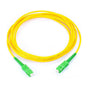 Singlemode Fiber Optic Jumper SC/APC-SC/APC Simplex, yellow, 2 meters