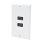 Wall Plate 2 Ports HDMI Female to Female