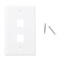 Faceplate, 2-Port - White