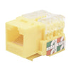 Jack 110 Category 6, for faceplate Keystone - Yellow Color