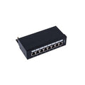 Shielded Patch Panel STP Cat5e, 8 Ports Cat5e, 10in
