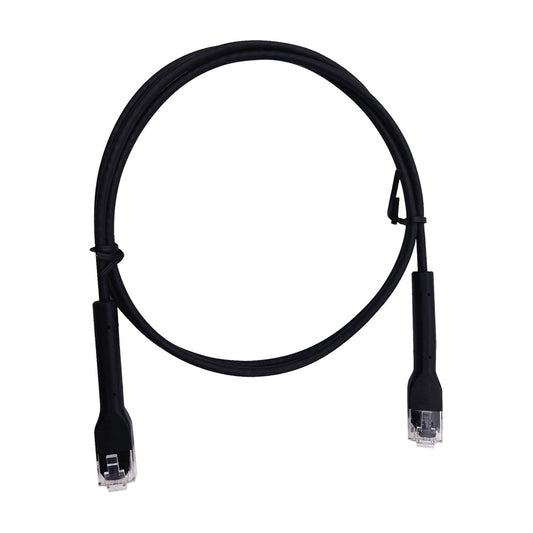 Ultra Slim Patch Cable With RJ45 Flexible UTP Cat6 - 10 m Black Small Diameter