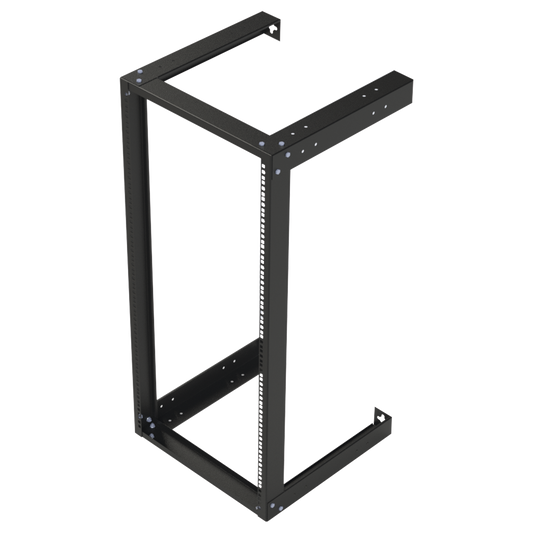 19" 24U Open Frame Rack for Wall Mounting