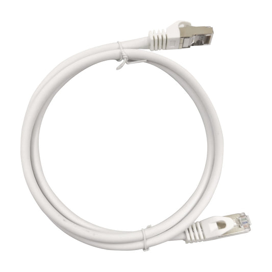 Patch Cord Cat6A 10G shielded  2M ( 6.25 ft ) white color