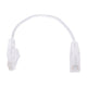 Slim Patch Cord UTP Cat6 20 cm (0.65 ft) White 28 AWG