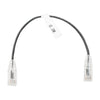 Slim Patch Cord UTP Cat6 - 0.98 ft (30 cm) Black, Reduced Diameter (28 AWG)