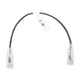 Slim Patch Cord UTP Cat6 - 0.98 ft (30 cm) Black, Reduced Diameter (28 AWG)