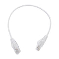 Slim Patch Cord UTP Cat6  - 0.98 ft (30 cm) White, Reduced Diameter (28 AWG)