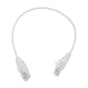 Slim Patch Cord UTP Cat6  - 0.98 ft (30 cm) White, Reduced Diameter (28 AWG)