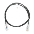 Slim Patch Cord UTP Cat6 3 ft Black 28 AWG