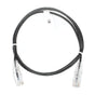 Slim Patch Cord UTP Cat6 3 ft Black 28 AWG