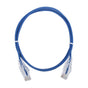 Slim Patch Cord UTP Cat6 - 3.28 ft (1 m) Blue, Reduced Diameter (28 AWG)