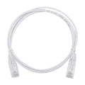Slim Patch Cord UTP Cat6 - 3.28 ft (1 m) White, Reduced Diameter (28 AWG)
