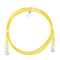 Slim Patch Cord UTP Cat6 3 ft Yellow 28 AWG