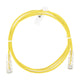Slim Patch Cord UTP Cat6 3 ft Yellow 28 AWG
