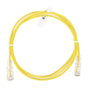 Slim Patch Cord UTP Cat6 3 ft Yellow 28 AWG