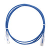 Slim Patch Cord UTP Cat6 5 ft Blue 28 AWG
