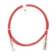 Slim Patch Cord UTP Cat6 5 ft Red 28 AWG