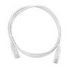Slim Patch Cord UTP Cat6 - 4.9 ft (1.5 m) White, Reduced Diameter (28 AWG)