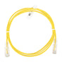Slim Patch Cord UTP Cat6 5 ft Yellow 28 AWG
