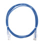 Slim Patch Cord, UTP Cat6 - 6.56 ft (2 m), Blue, Reduced Diameter (28 AWG)