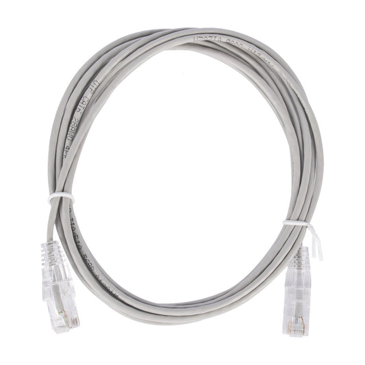 Slim Patch Cord UTP Cat6 7 ft Gray 28 AWG