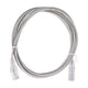 Slim Patch Cord UTP Cat6 7 ft Gray 28 AWG