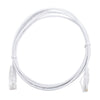 Slim Patch Cord UTP Cat6 7 ft White 28 AWG