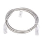 Slim Patch Cord UTP Cat6 10 ft Gray 28 AWG