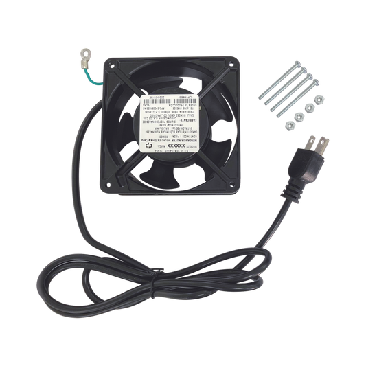110 Vac Cooling Fan for Wall Cabinets, 12 x 12 cm.