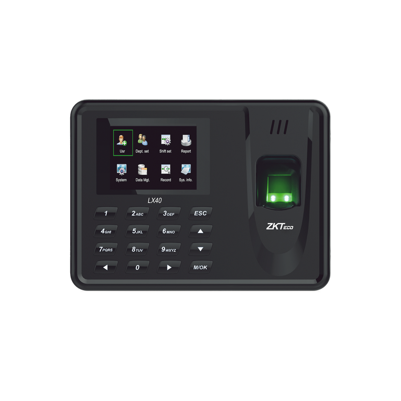 Fingerprint Reader with Keypad for Assistance Control, 500 Users, Generates Excel Reports