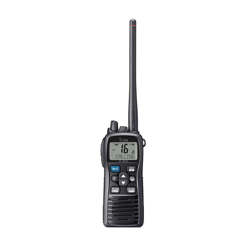 Portable Marine Radio MIL-810 G, 6W, Frequency Tx 156.025-157.425 MHz / Rx 156.050-163.275 MHz, Waterproof IPX8, AquaQuake™