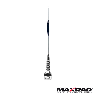 VHF Mobile Antenna, Broadband Frequency Range 132-174 MHz, Unit (2.4 dB ground plane), 150 W, 26 MHz.