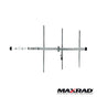 UHF Base Antenna, Directional, Frequency Range 450 - 470 MHz