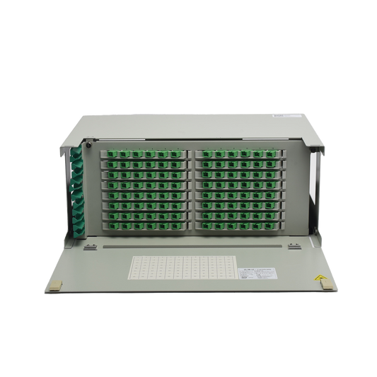 Optical Distribution Frame for 96 splices, with 96 SC/APC adaptors and 96 pigtails