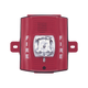 Red Two Wire Outdoor Horn Strobe Wall Mount