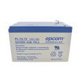 Backup battery / 12 V, 12 Ah / UL / AGM-VRLA technology / For use in electronic equipment Intrusion alarms / Fire / Access control / Video Surveillance / F2 terminals.