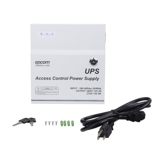 Professional power supply with Backup Battery  Capacity, Requires battery, 12VDC @ 3A, 1 Output with Integrated Timer; Input voltage: 96-264 VAC