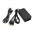 12 VDC 5 Amp Power Supply / With 4 Outputs Male Power Plug