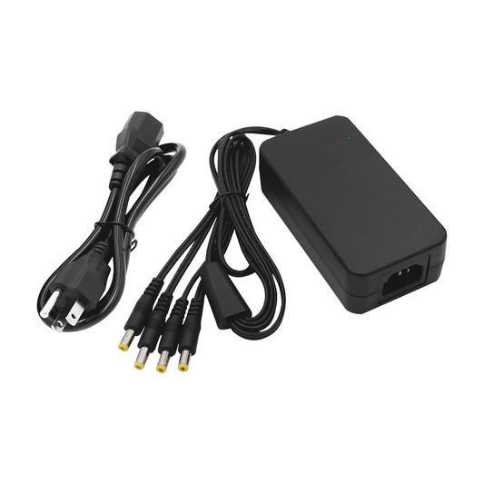 12 VDC 5 Amp Power Supply / With 4 Outputs Male Power Plug