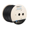 Cable Cat6 FTP para exteriores, color negro, 1000 pies (305 m), para aplicaciones de videovigilancia y redes de datos. Instalaciones aéreas.