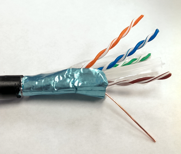 Cat6 FTP Shielded Cable / 1000 ft (305 m) / 23 AWG Solid Copper / CMX-UV Outdoor / 250 MHz / UL Listed